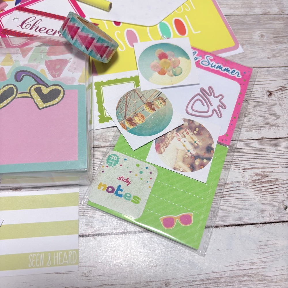 Summer Themed Junk Journal & Planner Decor Supplies Kit Scrapbook Lot Stationery - Picture 6 of 12